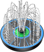 Yzert Solar Fountain Full Glass Panel No Battery, 3.5W Solar Bird Bath Fountains by Yzert