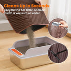 Cat Litter Mat, 24x18 Inches Large Double Layer Honeycomb Cat Litter Trapping - Image 5