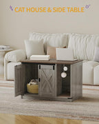 Cat Litter Box Enclosure, Hidden Litter Box Cabinet Furniture - Image 2