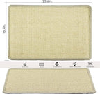Cat Scratcher Mat, 23.6x15.7' Natural Sisal Scratching Pad - Image 2