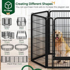Yaheetech Dog Playpen Outdoor, 40 inch 6 Panels Dog Pen Indoor Heavy Duty Puppy - Image 5