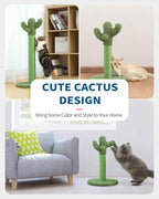 Made4Pets Cat Scratching Post, 25.6" Cactus Cat Scratcher Kitten Scratch Post - Image 8