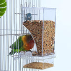 Hamiledyi No Mess Bird Cage Feeder Automatic Parrot Seed Feeders by Hamiledyi