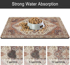 2 Pack Dog Food Mats for Floors, Absorbent and Quick-Drying Pet Cat Food Mat - Image 5
