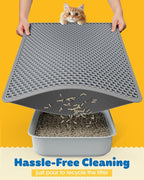 Cat Litter Mat - 23.2'' x 14.6'' Small Litter Trapping Mat, Waterproof - Image 4