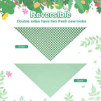 Dog Bandana Green Large 1PCS, Summer Spring Scarf - Image 6