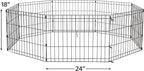 MidWest Homes for Pets Folding Metal Puppy / Dog Exercise Pen, Indoor/Outdoor - Image 4