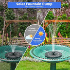 Solar Fountain for Bird Bath, Solar Water Fountain - Image 3