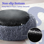 rabbitgoo Dog Bed for Small, 24 inches Machine Washable, Fluffy Donut Pet Bed - Image 7