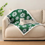 Waterproof Blanket for Dog Cat or Adult, Cute 3D Textured Flower Dog Blanket - Image 6