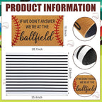 Tinideya 2 Pcs Baseball Door Mat Ballfield Welcome Non Slip Coir Mats Ballfield - Image 2