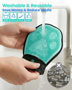Pet Hair Removal Glove for Dogs & Cats, 2-in-1 Double-Sided Pet Grooming Glove - Image 6