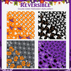 PAWCHIE Dog Halloween Bandanas 4 Pack, Reversible Pumpkin Dogs Scarf Bibs - Image 3