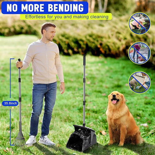 39.8'' Long Handle Dog Pooper Scooper - Image 2