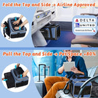 Petskd Top and Side Expandable Pet Carrier 18x11x11 Inches Delta United Airline - Image 2