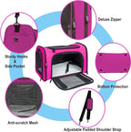 Soft Sided Carrier for Small Medium Cats Dogs, TSA Airline Approved Collapsible - Image 6
