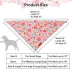 ADOGGYGO Floral Dog Bandana 2 Pack, Reversible Pink Daisy Pet Scarf Bib - Image 4