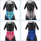30 Pcs Plaid Dog Bandanas for Small Dogs Stitch Dog Bandana Bulk Reversible - Image 4