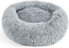 28in Large Dog Bed, Medium Size Dog and Cats, Calming Donut Bed by Hoewina
