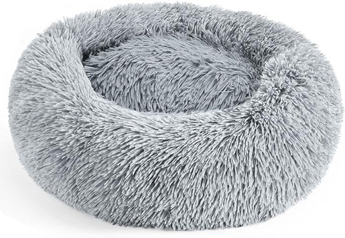28in Large Dog Bed, Medium Size Dog and Cats, Calming Donut Bed by Hoewina