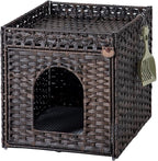 Cat Litter Box Enclosure Furniture, Hidden Litter Box by SETVSON