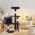 FDW | 36" Cat Tree Tower | Dark Gray | Multi-Level Indoor Activity Center - Image 2