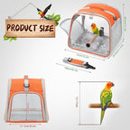 Suertree Small Bird Carrier, Large Window Travel Cage - Image 6