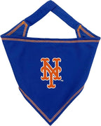 Pets First MLB New York Mets TIE Bandana, Large/X-Large. Dog Bandana Scarf Bib by PETSFIRST