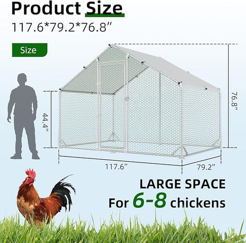4ever2buy Large Metal Chicken Coop - Image 2