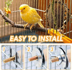 Bird Cage Sticks Wooden Parakeet Perches Cockatiel Cage Wooden Sticks Parrot - Image 6