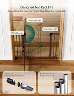 Mom's Choice Award Winner-BABELIO 26-40" Metal Baby Gate - Image 6