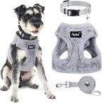 PUPTECK Adjustable Dog Harness Collar and Leash Set Step in No Pull Pet Harness by PUPTECK