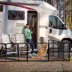 DUMOS Dog Playpen Indoor, Metal 24 Inch 16 Panels Foldable Pet Fence - Image 7