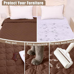 Smiry Waterproof Dog Bed Cover Blanket, Soft Reversible Pet Blanket, Washable - Image 4