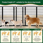 Yaheetech Dog Playpen Outdoor, 47 inch 8 Panels Dog Pen Indoor Heavy Duty Puppy - Image 8