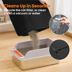 Cat Litter Mat, 24x18 Inches Large Double Layer Honeycomb Cat Litter Trapping - Image 5