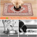 Absorbent Pet Dog Bowl Mat for Food and Water, Pet Cat Food Feeding Mat - Image 3