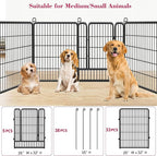 Dog Playpen Pet Fence Outdoor for Yard, 32inch 38 Panels Dog Pens Outside - Image 3