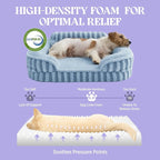 LE SURE Cute L-Plus Dog Beds, Orthopedic Waterproof Large Pet Bed - Image 4