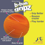 Nylabone Power Play Gripz Felt Basketball Rubber Fetch Toy, Squeaky Ball - Image 12