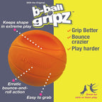 Nylabone Power Play Gripz Felt Basketball Rubber Fetch Toy, Squeaky Ball - Image 2