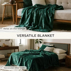 gogobunny Waterproof Bed Blanket, Reversible Sherpa Fleece Throw Blanket - Image 5
