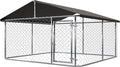 78"x 78" Outdoor Dog Enclosure Heavy Duty Dog Kennel House Mesh Dog Big Cage by Petony
