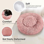28in Large Dog Bed, Medium Size Dog and Cats, Calming Donut Bed - Image 4