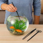 Mandala Crafts 15 Inches Rainbow Stainless Steel Straight and Curved Aquarium - Image 7