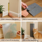 Cat Scratch Mat, 23.6’’ x 11.8’’ Cat Wall Corner Scratcher, Versatile - Image 4