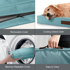Outdoor Dog Bed for Small Dogs & Cats, Waterproof Dog Crate Mat Orthopedic Egg - Image 6