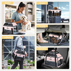 Lekereise Top-Expandable Pet Carrier 17x11x9.5 Inch Alaska Hawaiian Airline - Image 7