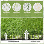 Artificial Grass Rug Indoor Outdoor, 5 x 10FT Fake Grass Turf - Image 7
