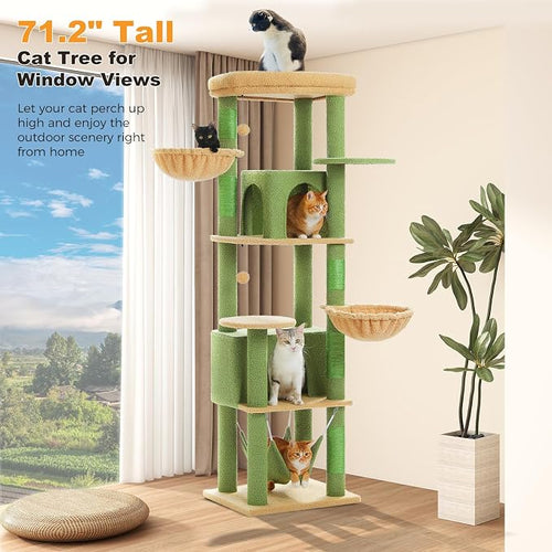 71.2" Large Cat Tree for Multi-Cat Households - Image 2